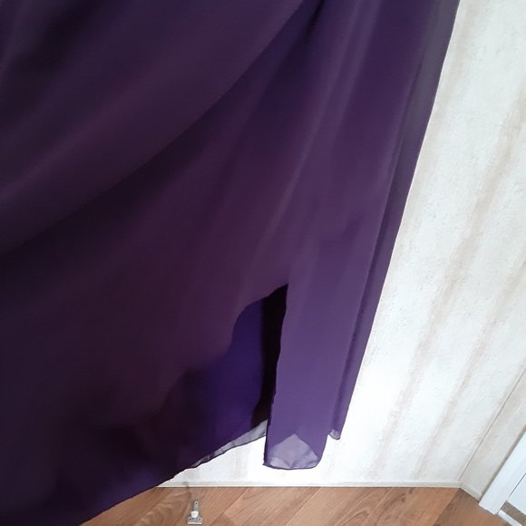 David's Bridal Chainti Plum Dress - Picture 10 of 11